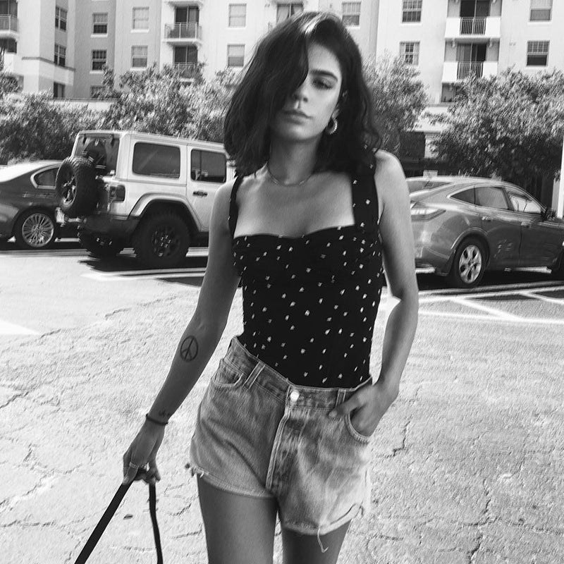 Maeve Prikket Top – Let Bluse med Legende Prikker og Elegant Pasform