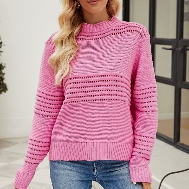 Smart lyserød sweater