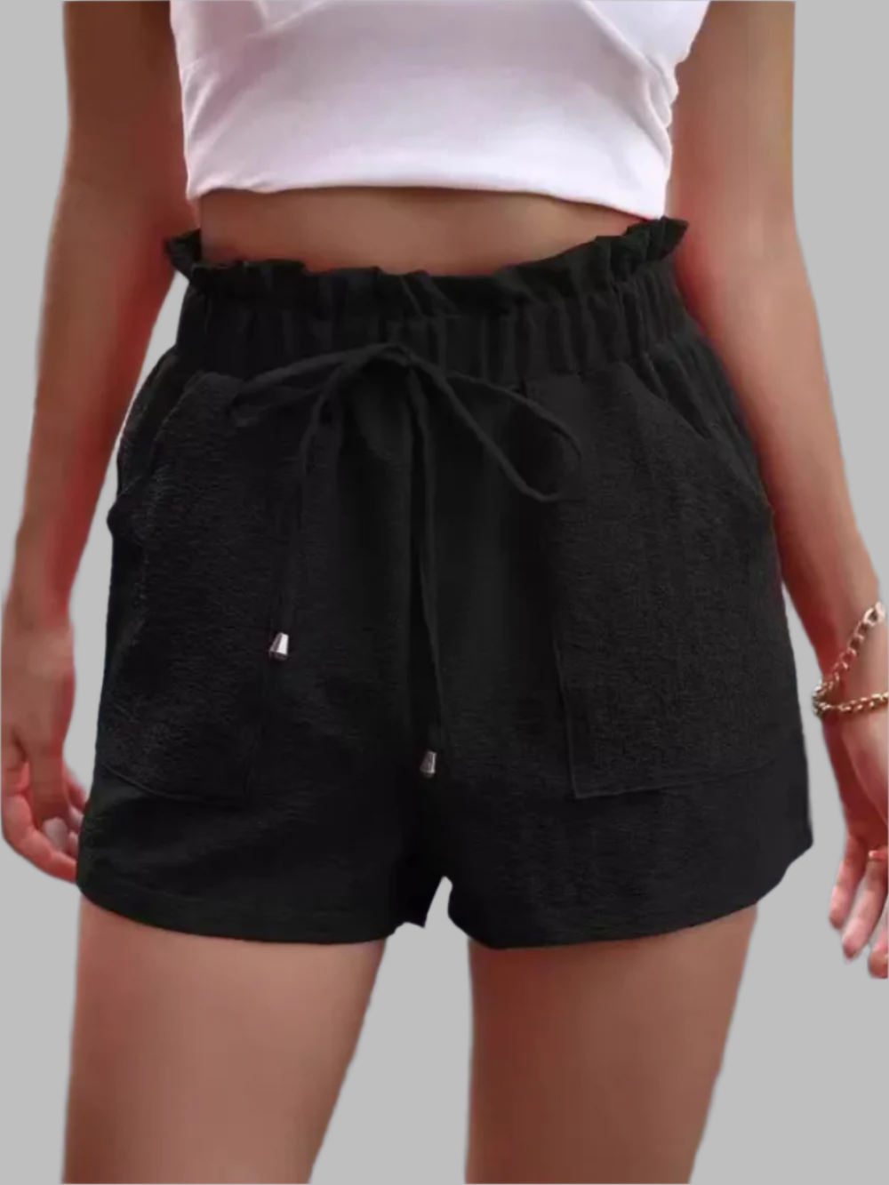 Zoe Dame Shorts – Let Sommershorts med Skrå Lommer og Komfortabelt Åndbart Stof