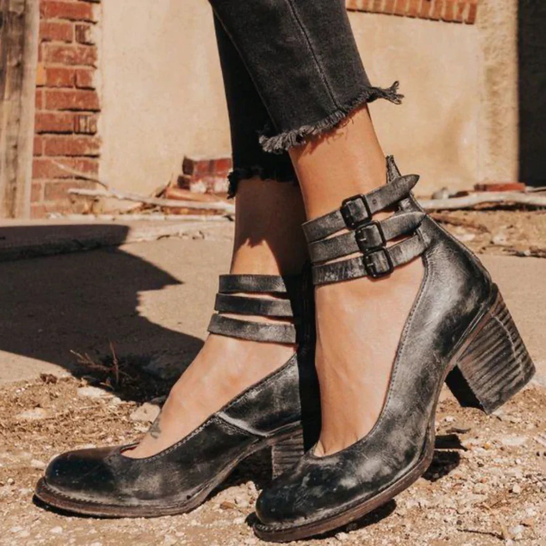 Zina Dame Pumps – Elegante & Komfortable Sko med Hæl og Skridsikker Sål
