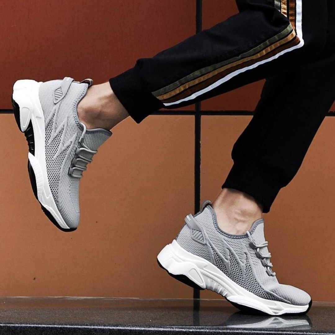 Jaxon Herre Sportssko – Hævede Sneakers med Åndbart Design og Ultra Let Konstruktion