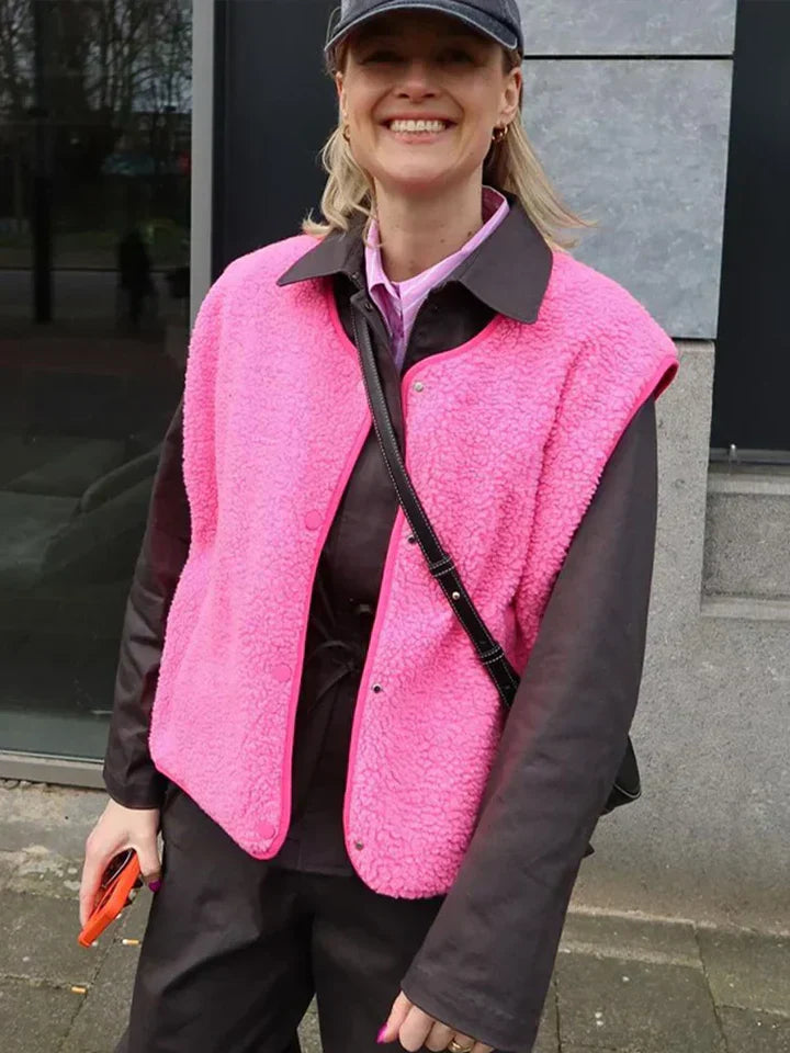 Eveline Dame Teddy-Bodywarmer – Trendy & Figursyet Vest til Enhver Anledning