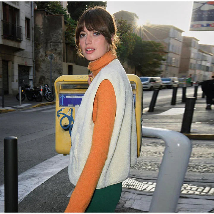 Eveline Dame Teddy-Bodywarmer – Trendy & Figursyet Vest til Enhver Anledning