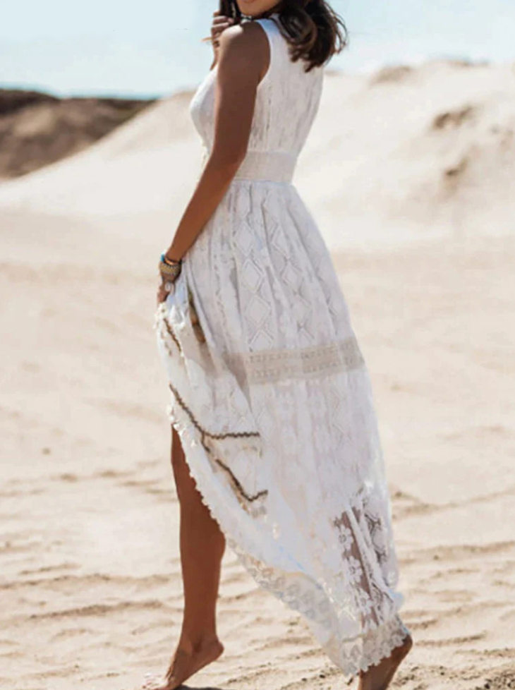 Lotte Boho Damekjole – Let Sommerkjole i Åndbart Stoff med Elegant Håndlaget Design