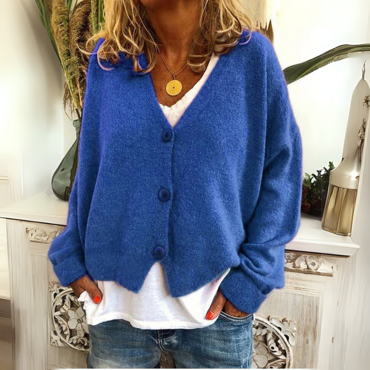 Mara Dame Cardigan – Stilfuld og Komfortabel med Elegante Detaljer