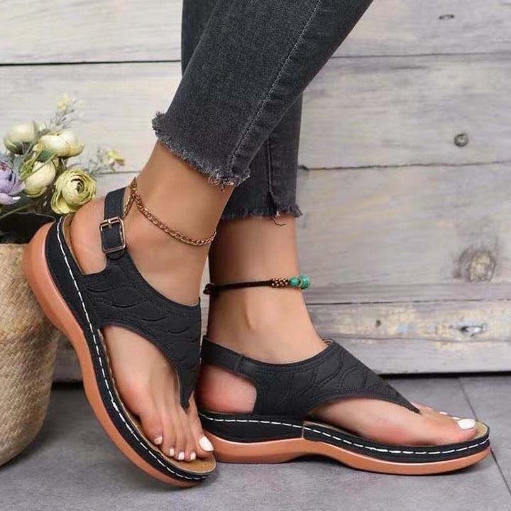 Elisabeth Dame Sandaler – Ortopædiske Gå-sandaler med Stødabsorbering og Antibakteriel Sål
