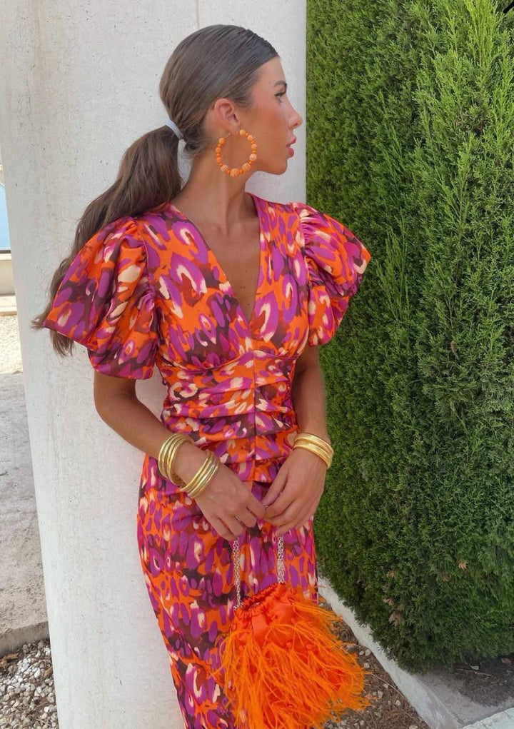 Gwen Kjole til Kvinder – Dristigt Design og Livlige Farver for et Chic Sommerlook