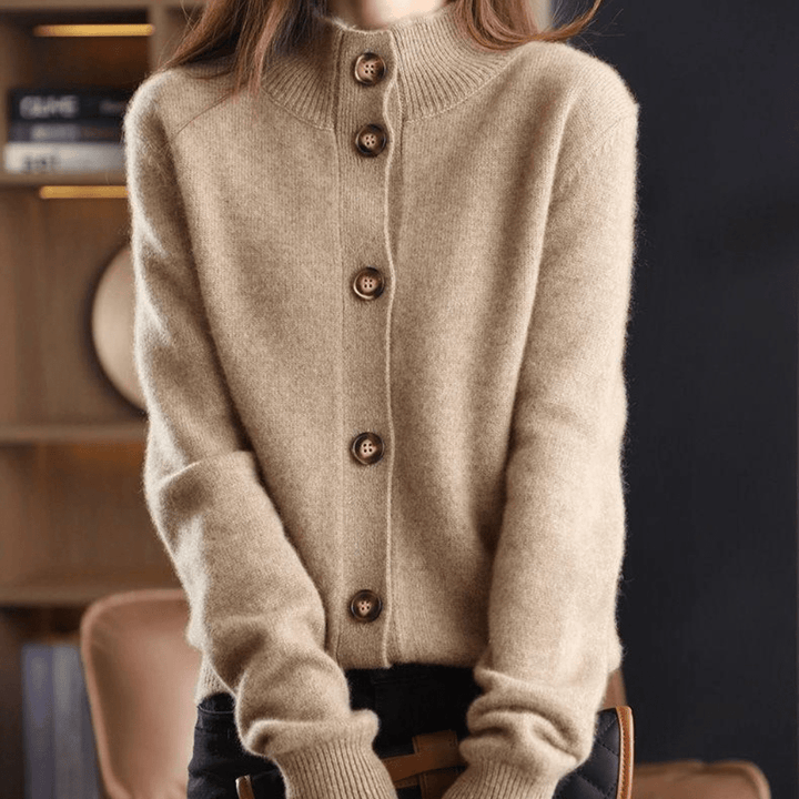 Darla Dame Kashmir Cardigan – Blød & Elegant Trøje med Komfortabel Pasform