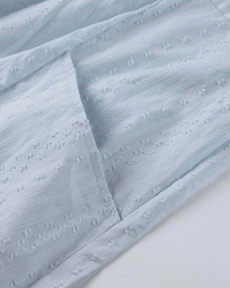 Elanora Skjortekjole til Kvinder – Let Kjole med Løs Pasform og Åndbar Komfort til Sommeren