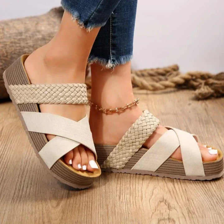 Eliza Dame Sandaler – Veganske Læder Sandaler med Åndbart Design og Blød Stødabsorbering
